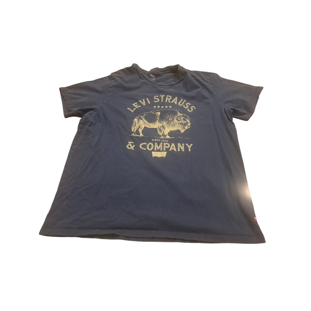 Levi's Standard Classic Graphic T-Shirt Navy Blue Men's Size L